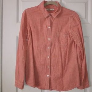 Old Navy Peach chambray long sleeve